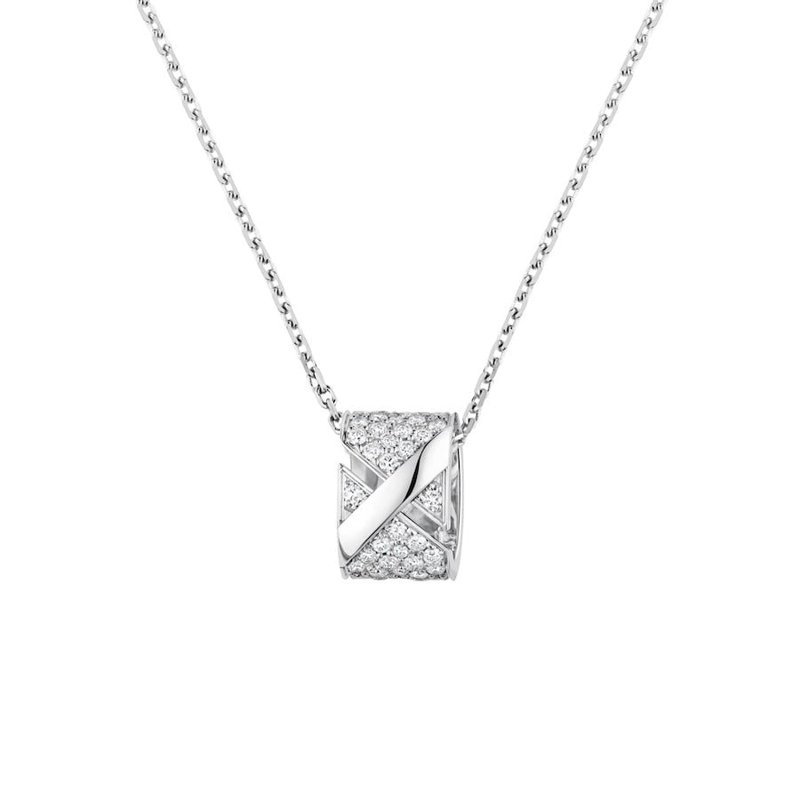 [Shinejoy]LIENS EVIDENCE DIAMOND PAVED NECKLACE