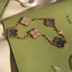 [⭐Shinejoy] COLLECTION DE BRACELETS CLOVER 5 MOTIF GRIS MOP