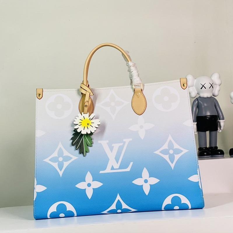 TOILE ENCOUÉE GÉANTE ONTHEGO GM 41 MONOGRAMME BLEU 