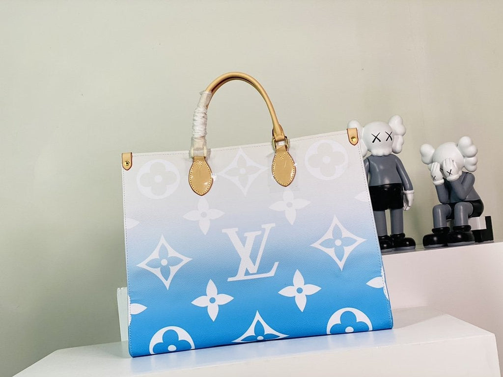 TOILE ENCOUÉE GÉANTE ONTHEGO GM 41 MONOGRAMME BLEU 