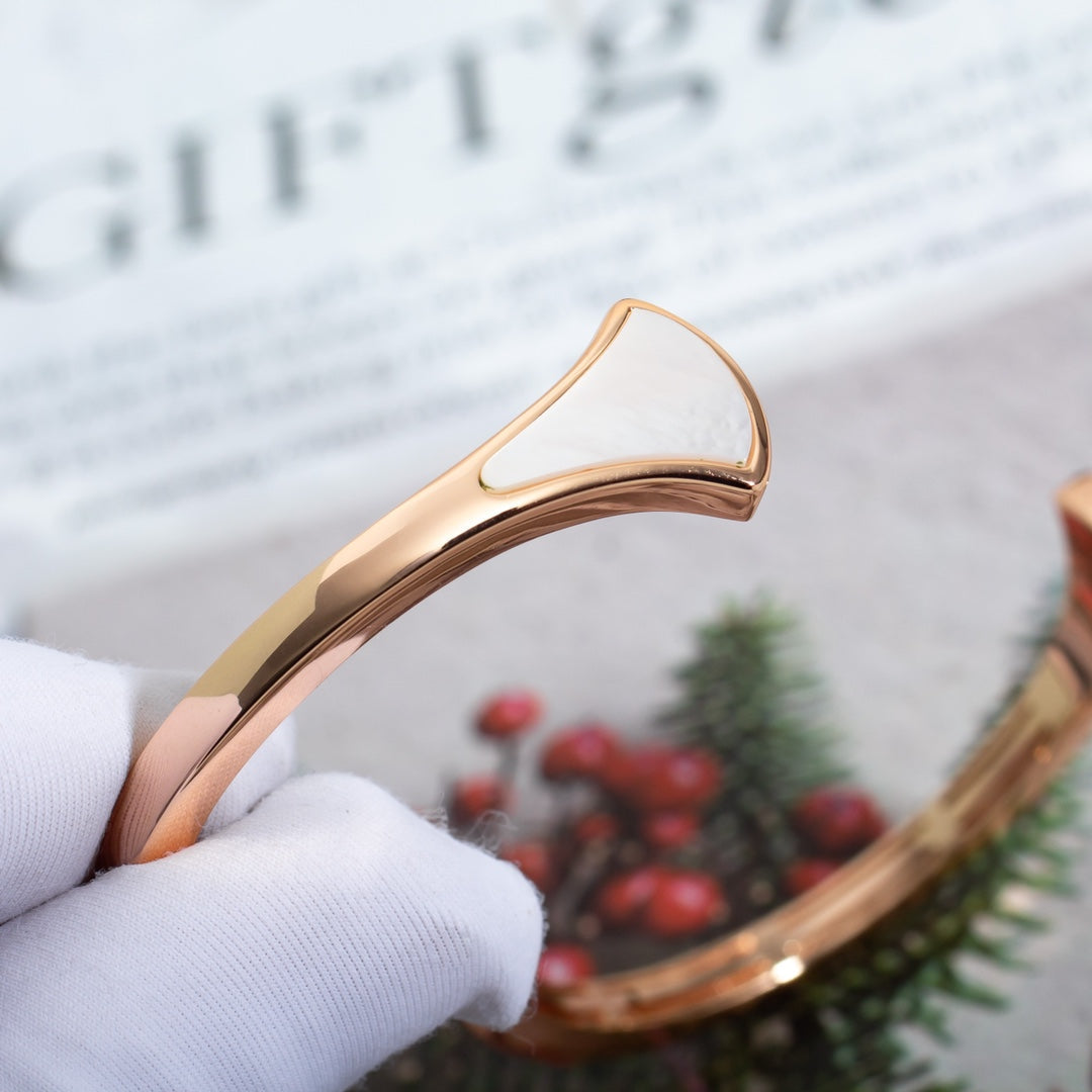 [Shinejoy]DREAM BRACELET OPEN PINK GOLD MOP DIAMOND