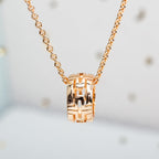 [Shinejoy]PARENTESI NECKLACE PINK GOLD