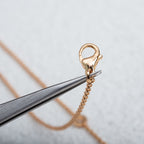 [Shinejoy]PARENTESI NECKLACE PINK GOLD