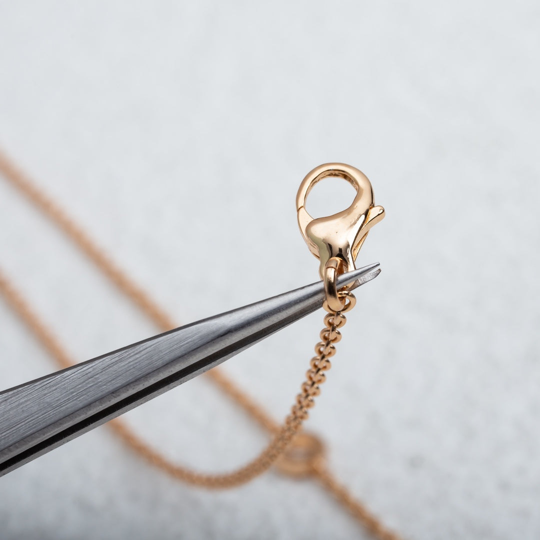 [Shinejoy]PARENTESI NECKLACE PINK GOLD