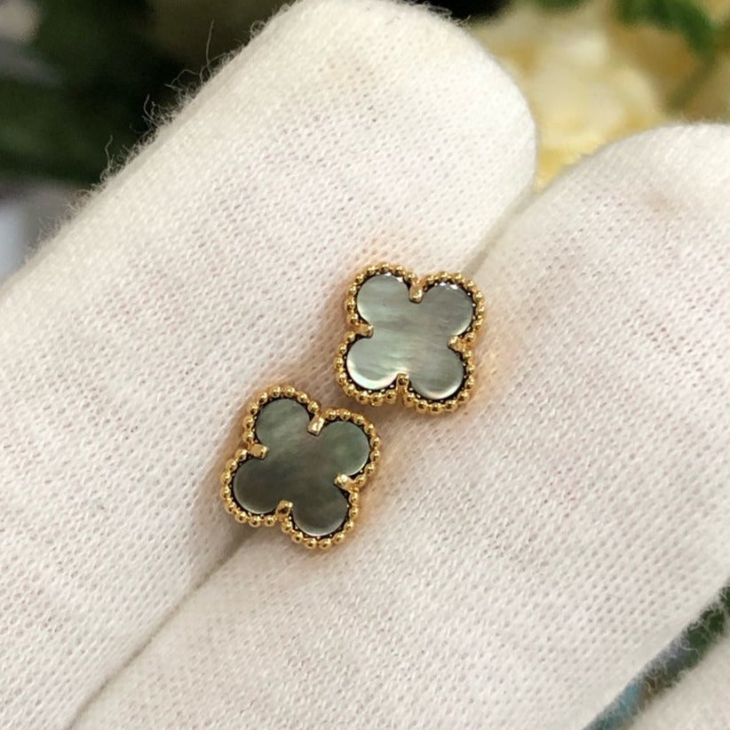 [Shinejoy]CLOVER MINI GOLD EARRINGS