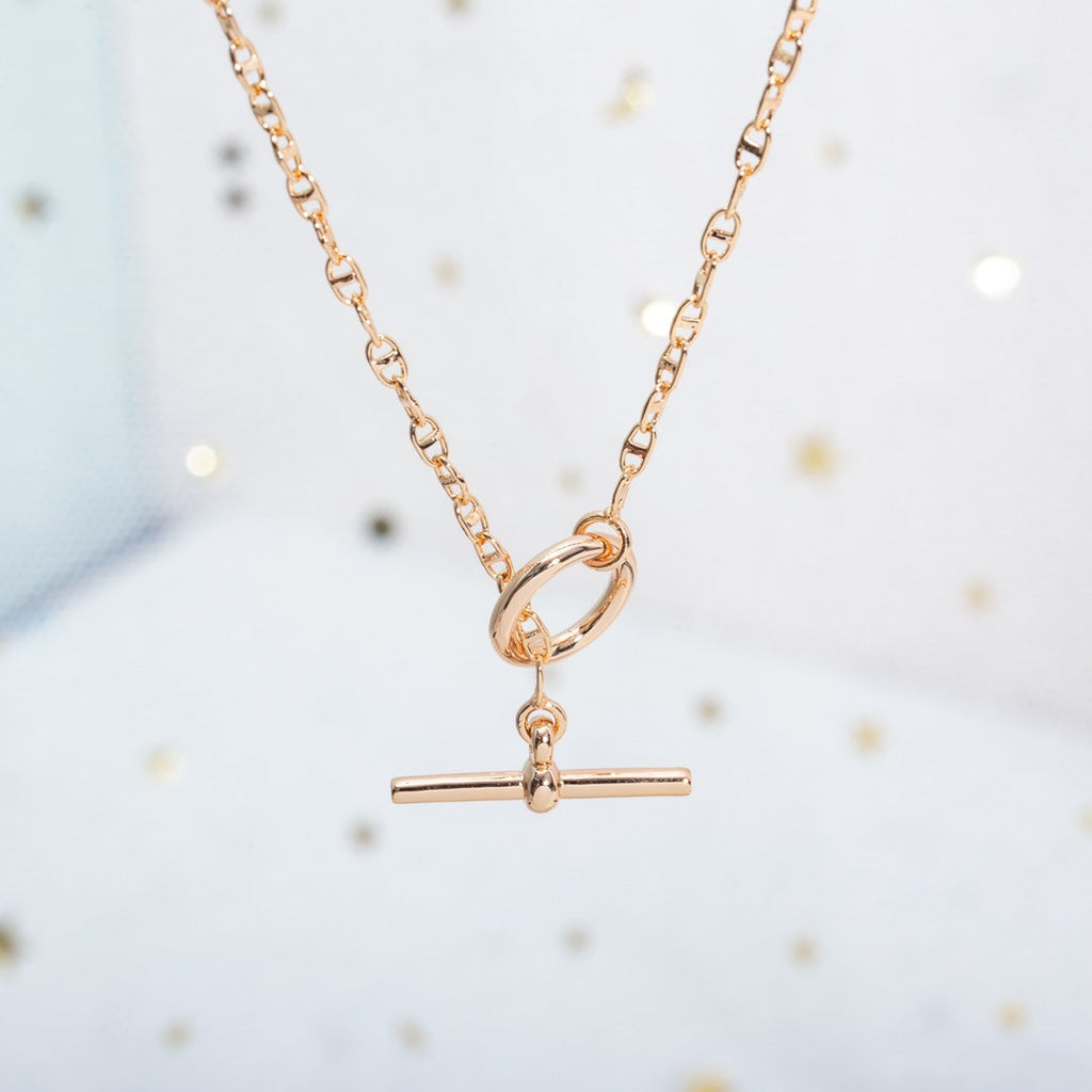 [Shinejoy]ECHAPPEE NECKLACE PINK GOLD