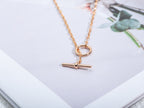 [Shinejoy]ECHAPPEE NECKLACE PINK GOLD