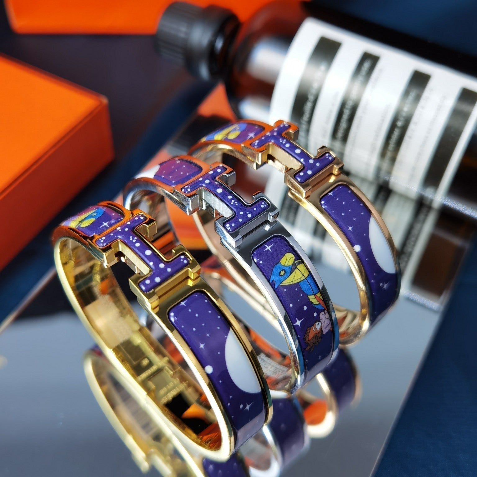 Bracelet [Shinejoy]H Étoile et Lune 12 mm