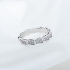 [Shinejoy] Bague Serpenti en argent sertie de diamants 3 mm