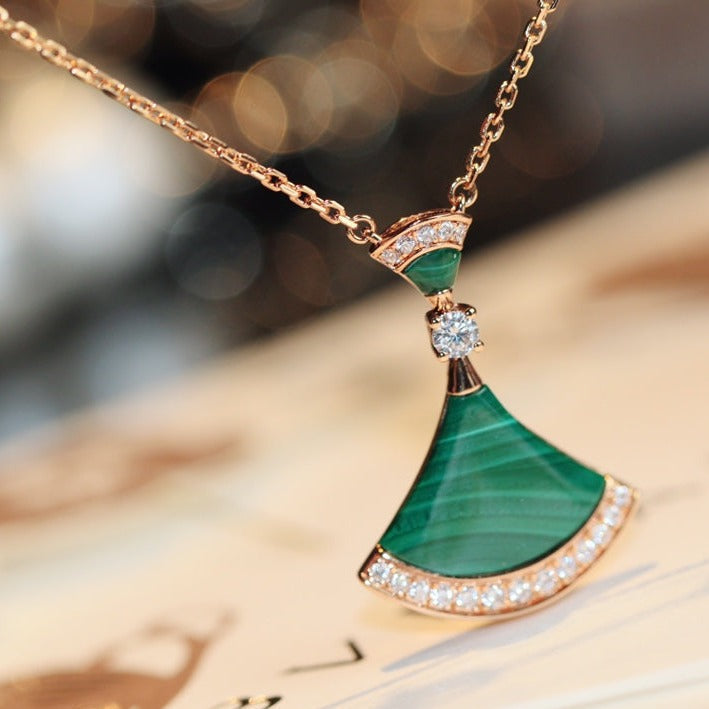 [Shinejoy]DREAM NECKLACE MALACHITE DIAMOND