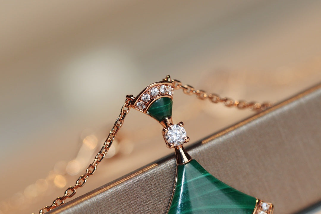 [Shinejoy]DREAM NECKLACE MALACHITE DIAMOND