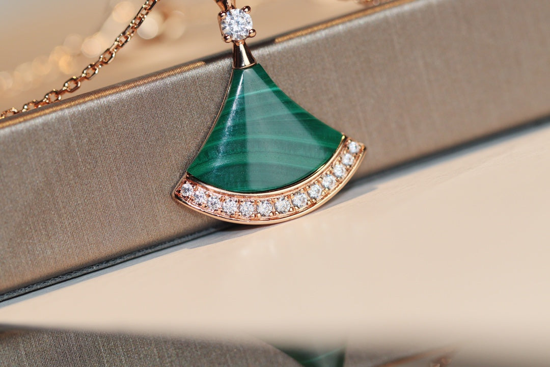 [Shinejoy]DREAM NECKLACE MALACHITE DIAMOND