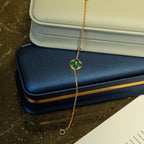 [Shinejoy]SUN MALACHITE 1 DIAMOND PINK GOLD BRACELET