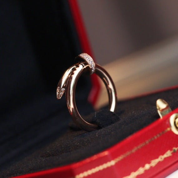 [Shinejoy]JUSTE RING 2.65MM PINK GOLD DIAMOND