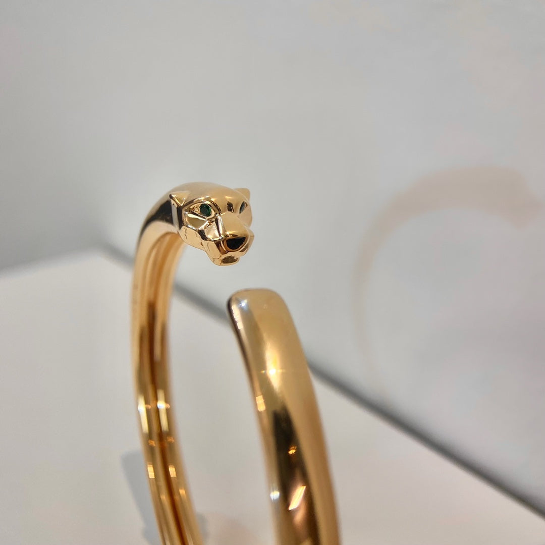 [Shinejoy]PANTHERE GOLD OPEN BRACELET