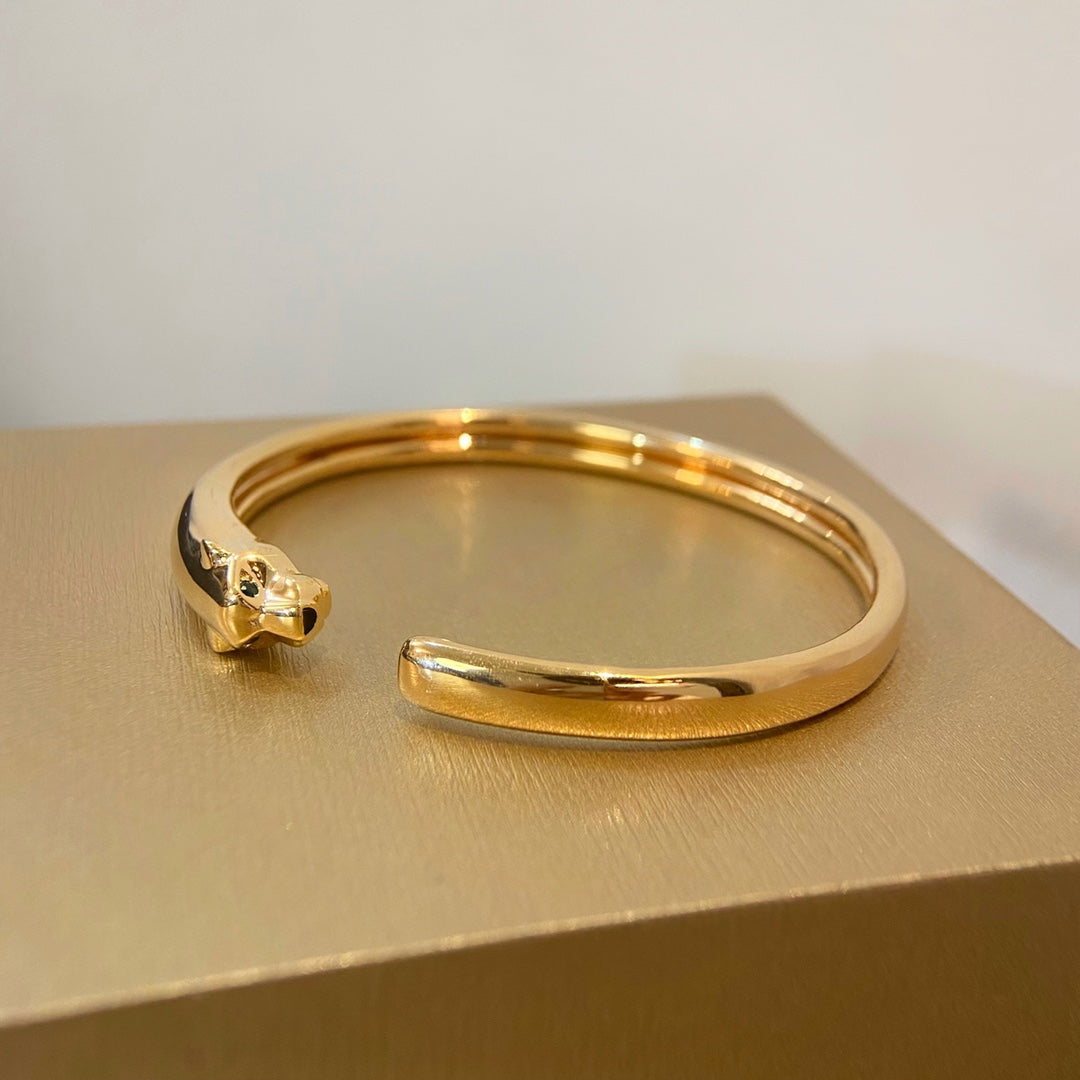 [Shinejoy]PANTHERE GOLD OPEN BRACELET