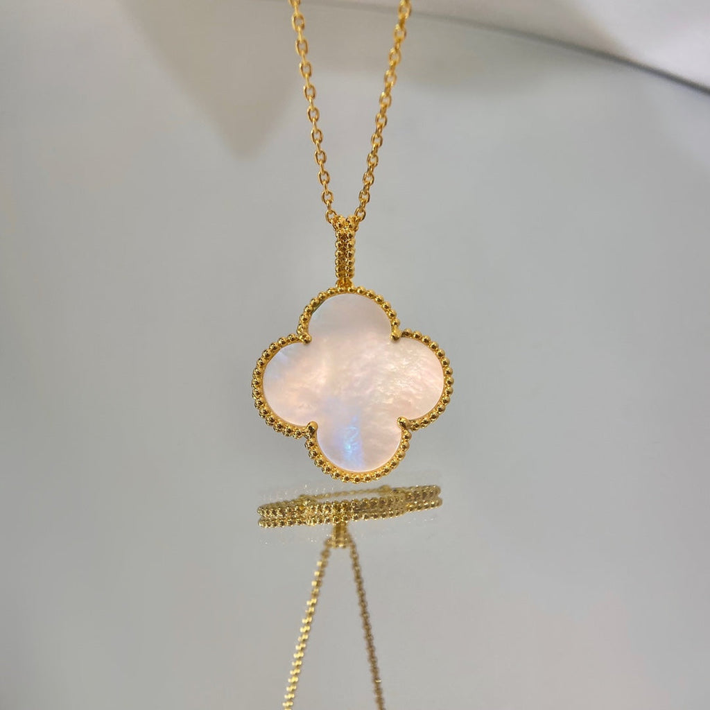 [Shinejoy] COLLIER PENDENTIF CLOVER 25MM MOP GRAND