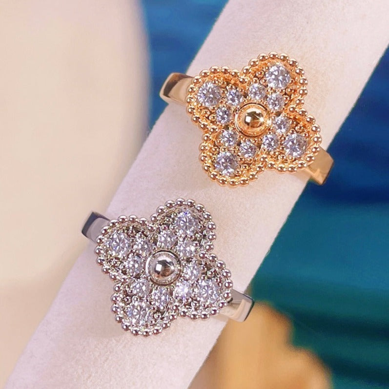 [Shinejoy]CLOVER DIAMOND RING