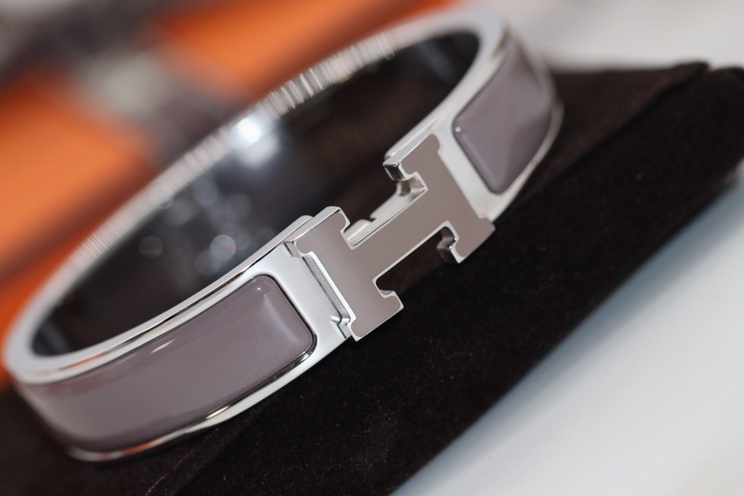 [Shinejoy]H BRACELET 12MM MARRON