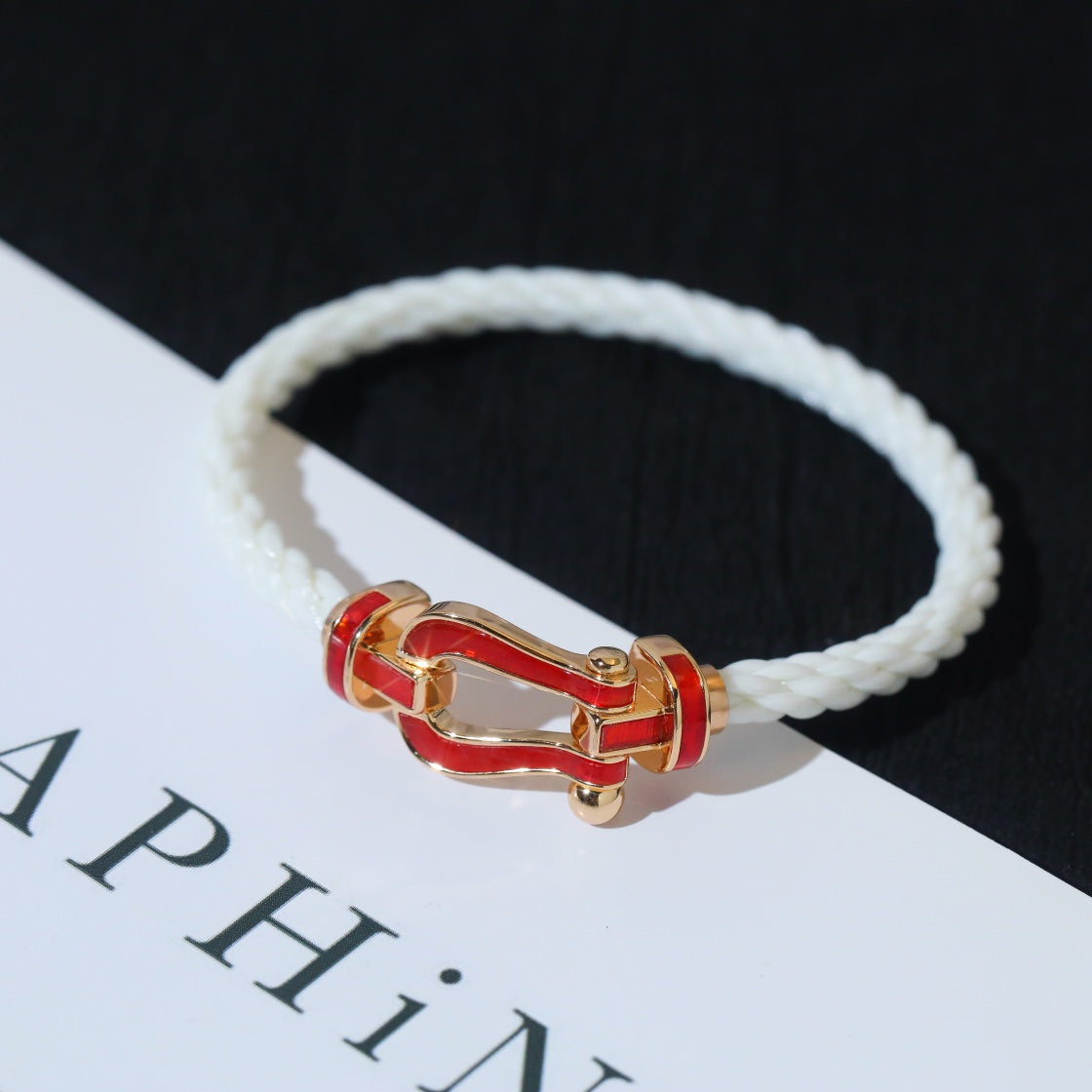 [Shinejoy]FORCE 10 WHITE TEXTILE DIAMOND PAVED