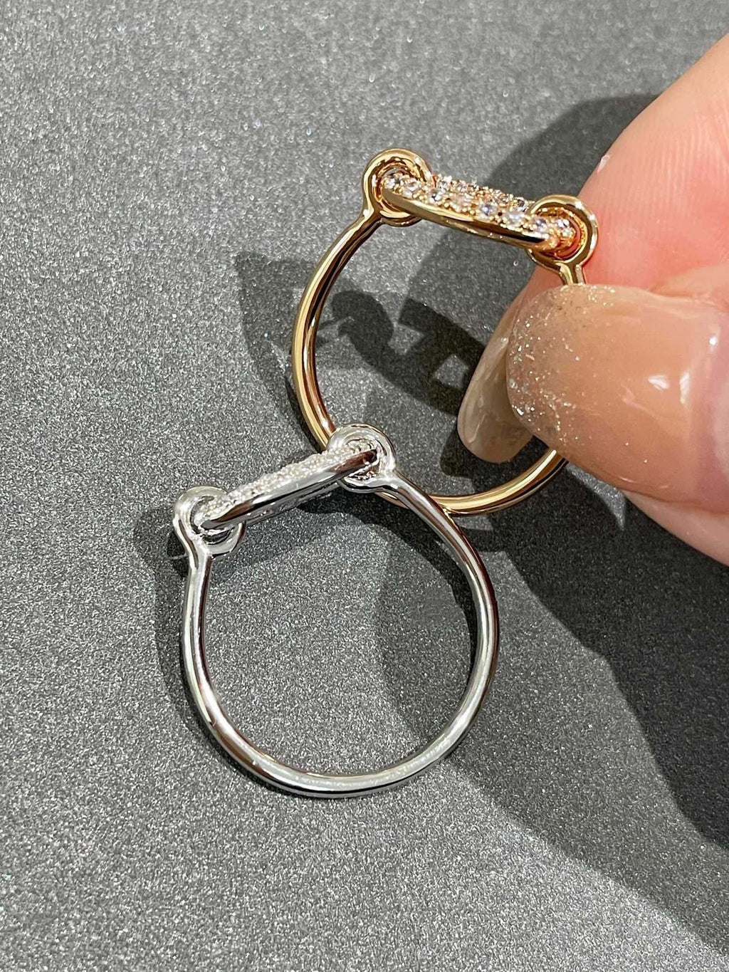 Bague ronde en petit diamant [Shinejoy]