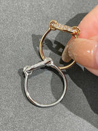 Bague ronde en petit diamant [Shinejoy]