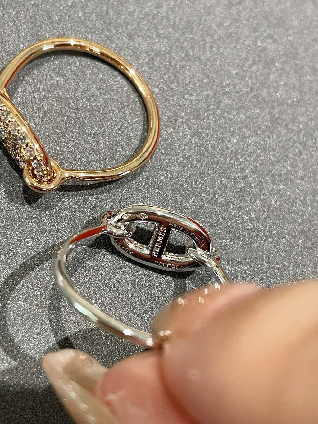 Bague ronde en petit diamant [Shinejoy]