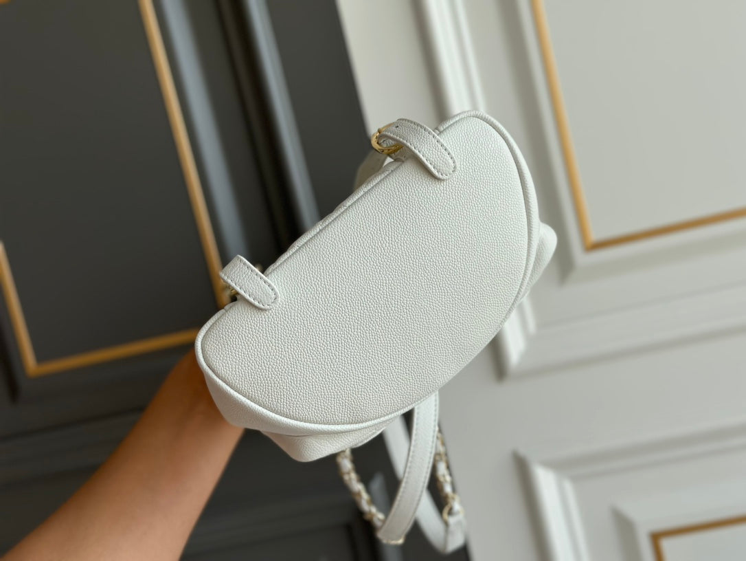 スモールバックパック 20.5 ホワイトグレインカーフスキン