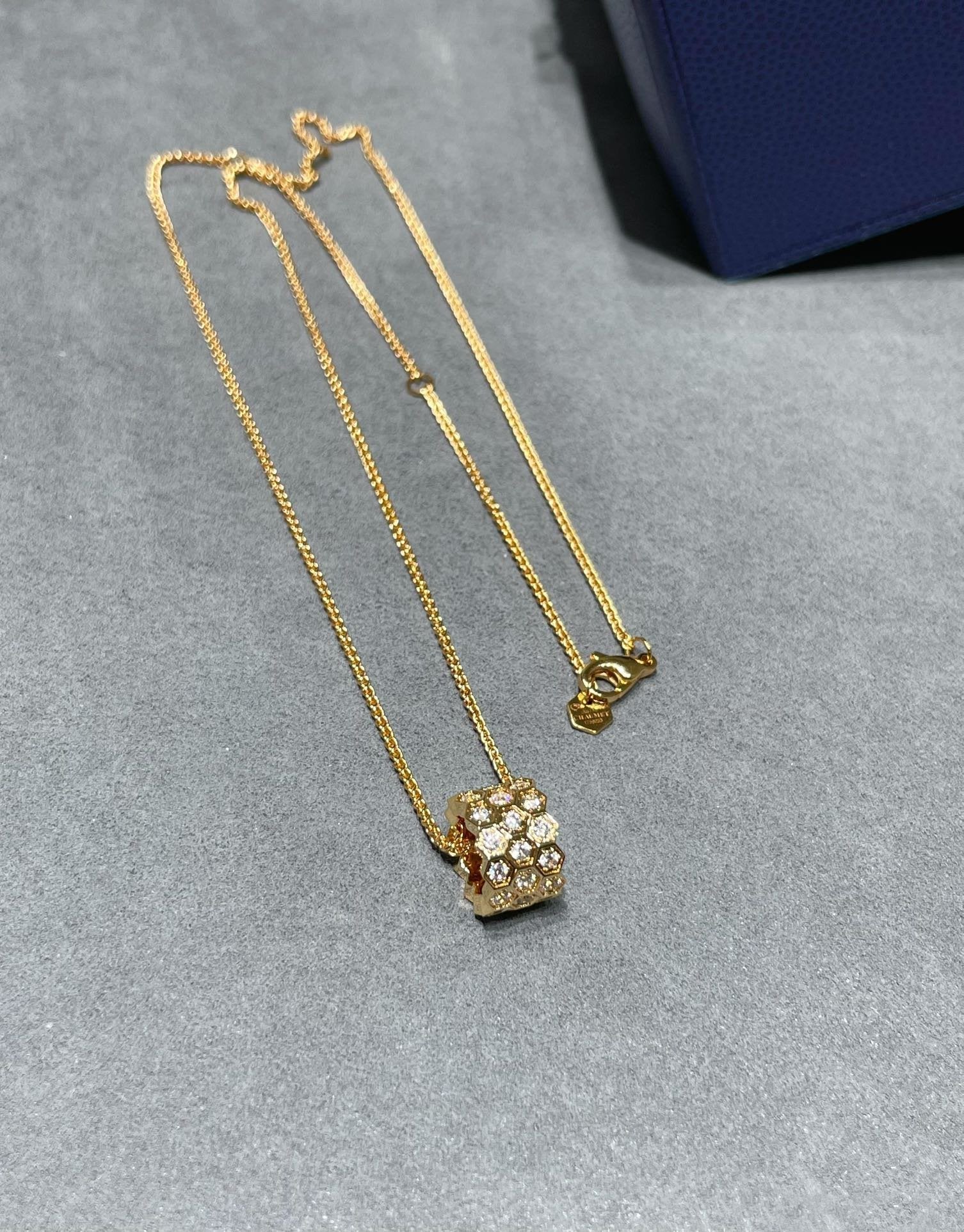 [Shinejoy] COLLIER BEE LOVE DIAMOND PAVÉ À 3 RANGÉES 