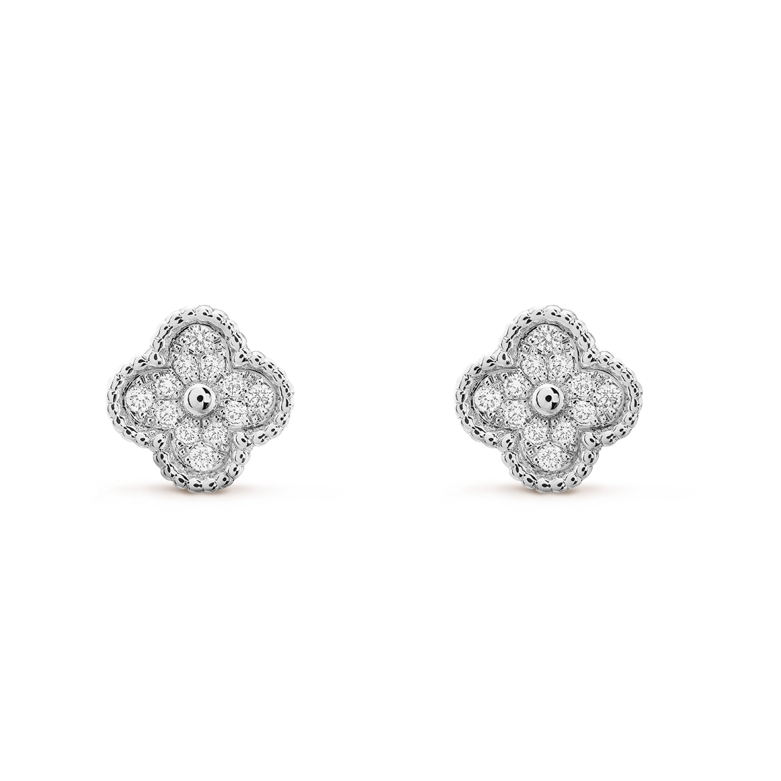 [Shinejoy]CLOVER MINI DIAMOND STUD EARRINGS