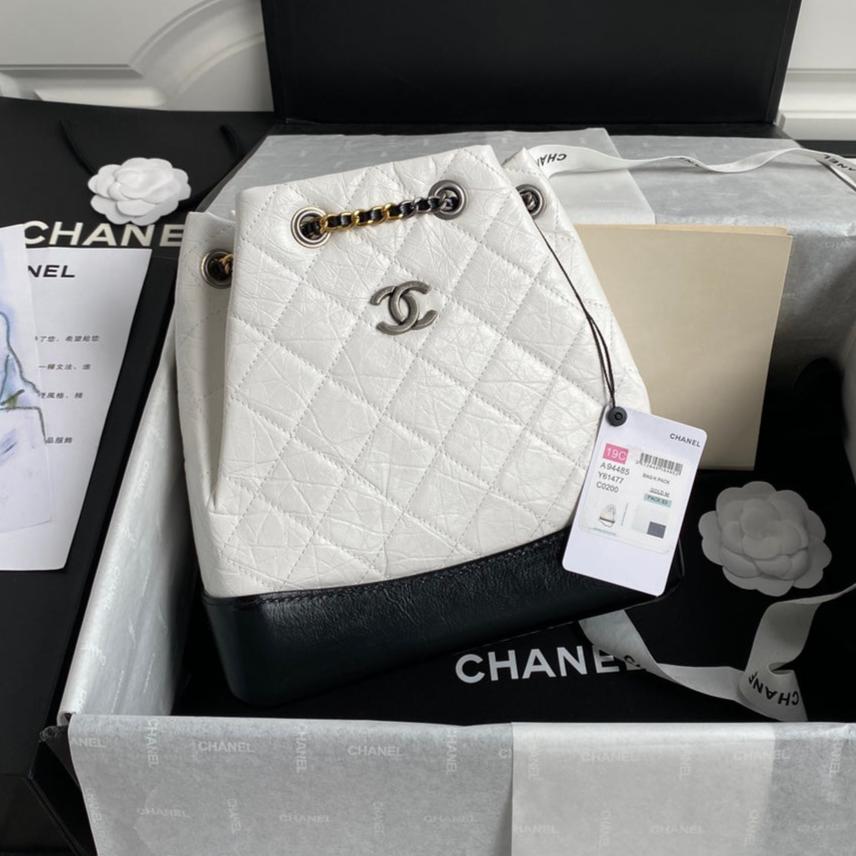 CC GRABRIELLE スモール 24 バックパック（ホワイトミックスブラックカーフスキン）