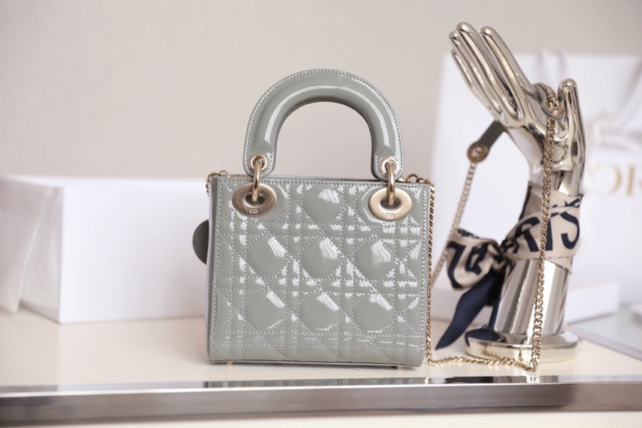 レディ 17 グレー カナージュ柄