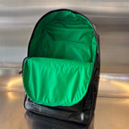 SAC À DOS EN CUIR D'AGNEAU NOIR ARCHÉTYPE 46, TAILLE MOYENNE