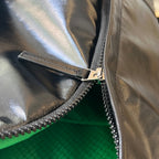 SAC À DOS EN CUIR D'AGNEAU NOIR ARCHÉTYPE 46, TAILLE MOYENNE