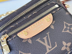 LV 25S MINI BUMBAG 17 IN BROWN MONOGRAM CALFSKIN GOLD HARDWARE