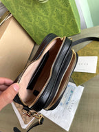 マーモント ハートバッグ 20インチ ブラックカーフスキン ゴールド金具