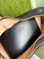 マーモント ハートバッグ 20インチ ブラックカーフスキン ゴールド金具