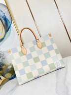 ONTHEGO 35 ピスタチオ ダミエ ジャイアント キャンバス