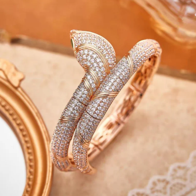 [Shinejoy]HAUTE COUTURE GOLD SERPENTI BRACELET