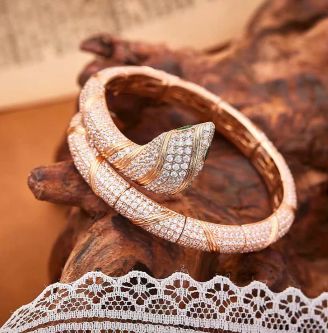 [Shinejoy]HAUTE COUTURE GOLD SERPENTI BRACELET