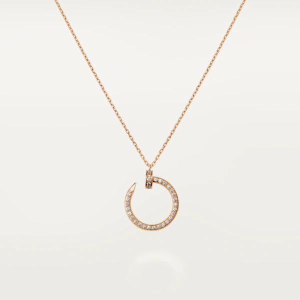 [Shinejoy]JUSTE NECKLACE PINK GOLD DIAMONDS