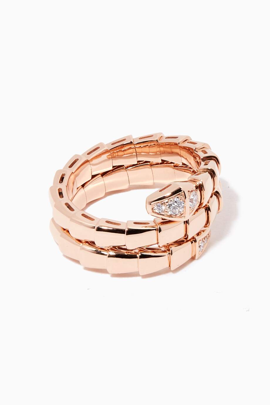 [Shinejoy]SERPENTS DOUBLE ROW DIAMOND RING