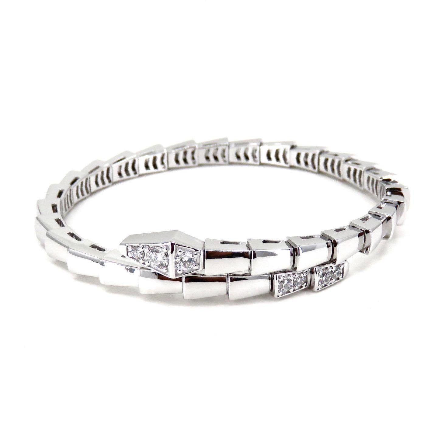 [Shinejoy]SERPENTI BRACELET DIAMONDS SILVER
