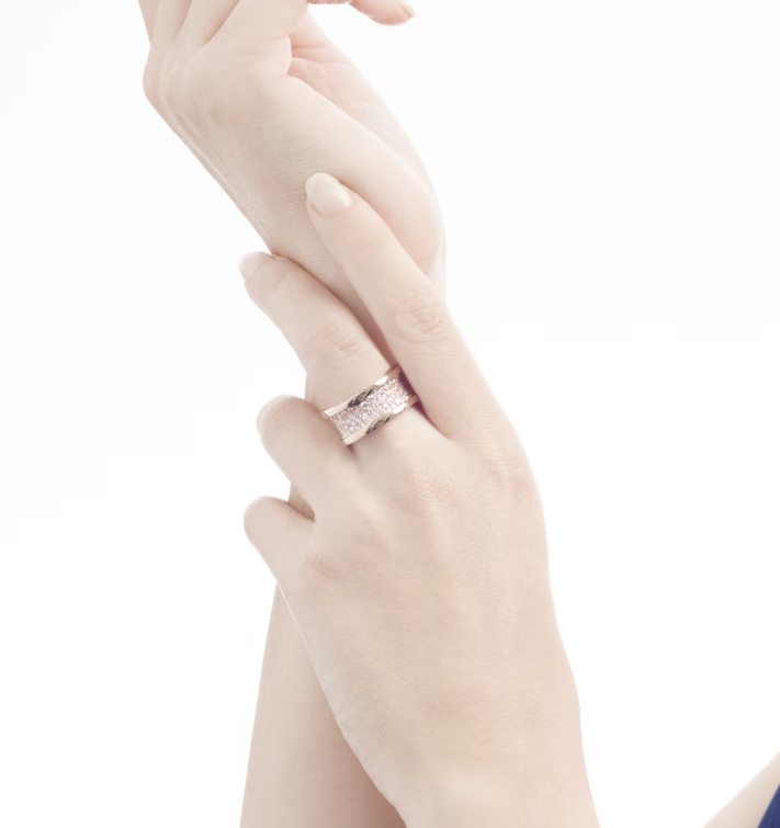 [Shinejoy]ZERO 1 WITH PAVED DIAMONDS ON THE SPIRAL RING