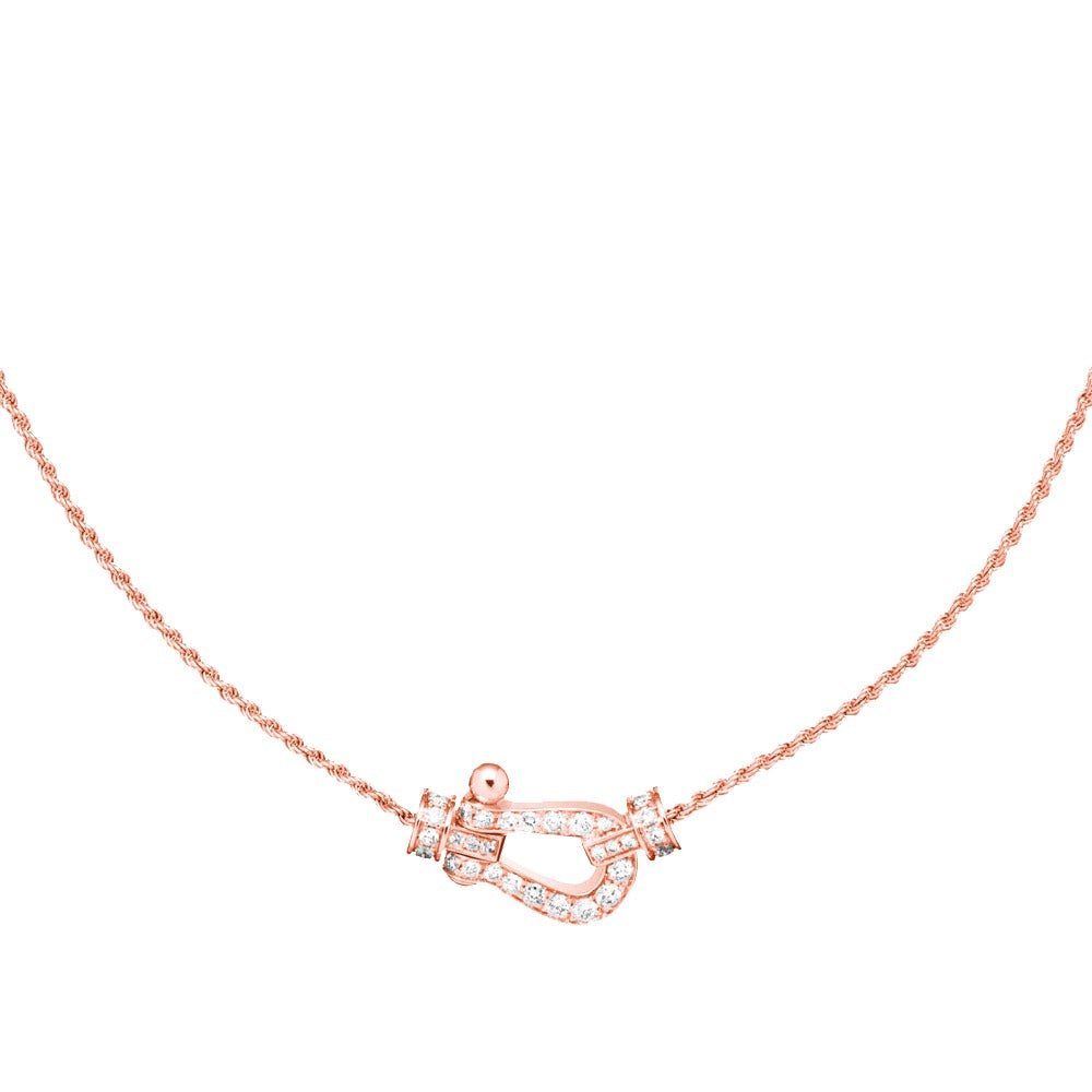 [Shinejoy]FORCE 10 PINK GOLD DIAMOND NECKLACE