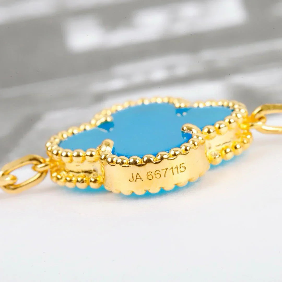 [⭐Shinejoy] COLLECTION DE BRACELETS TURQUOISE À MOTIF CLOVER 5