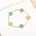 [⭐Shinejoy] COLLECTION DE BRACELETS TURQUOISE À MOTIF CLOVER 5