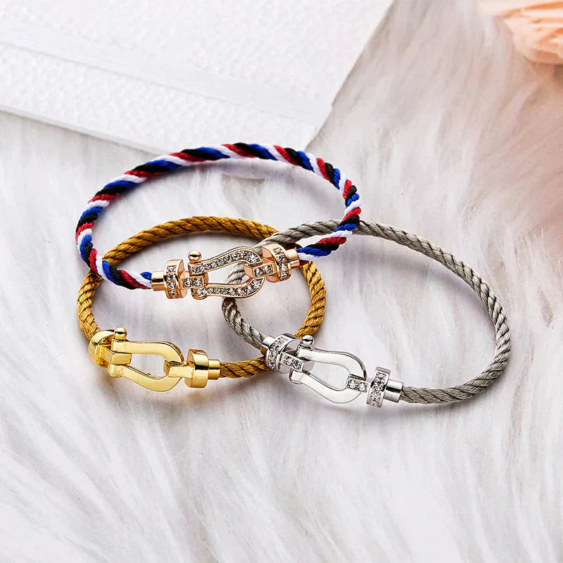 [Shinejoy]FORCE LARGE HORSESHOE NO DIAMOND BRACELET GOLD
