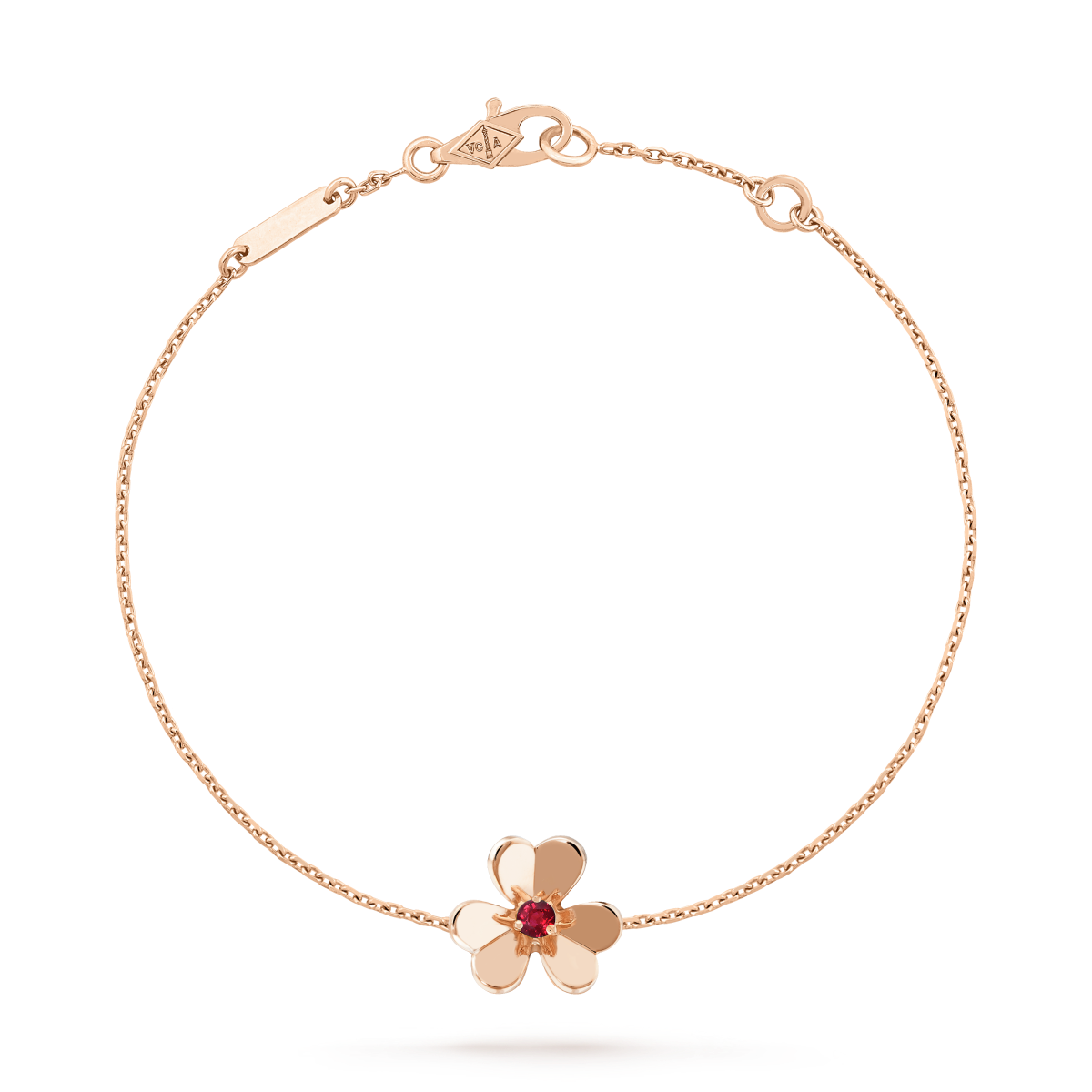 [Shinejoy]FRIVOLE GOLD FLOWER PINK MALACHITE BRACELET