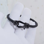 [Shinejoy]FORCE LARGE SERIES HORSESHOE BLACK SAMURAI BRACELET